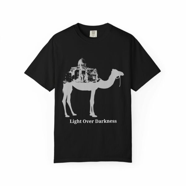 light over darkness t shirt – camel graphic tee light over darkness t shirt – camel graphic tee