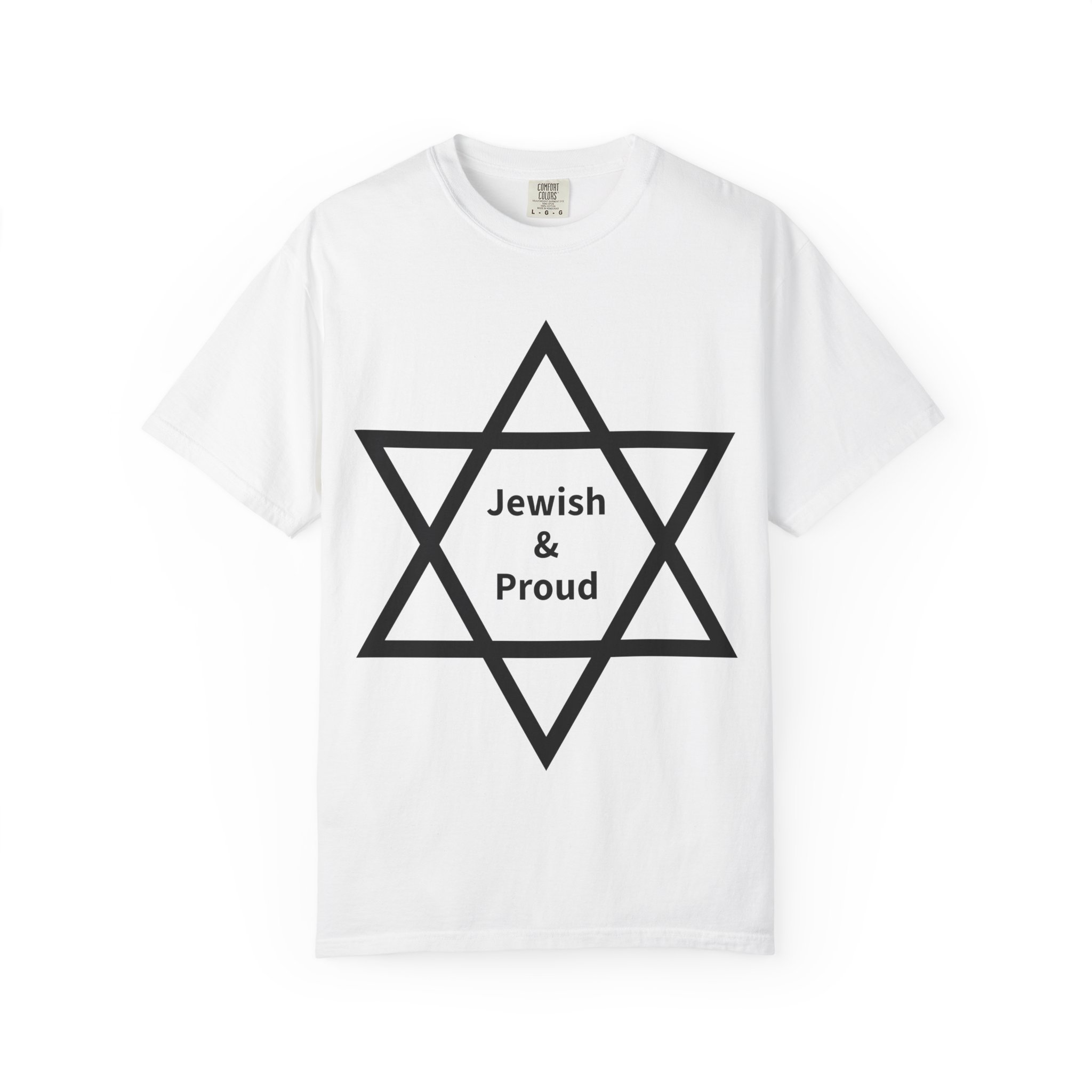 jewish & proud star of david white t shirt – israel pride tee jewish & proud star of david white t shirt – israel pride tee