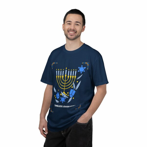 timeless jewish spirit menorah t shirt | hanukkah holiday tee
