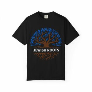 jewish roots heritage tee | blue tree of life t shirt