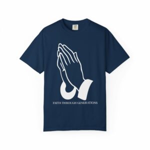 faith through generations t shirt | praying hands religious tee