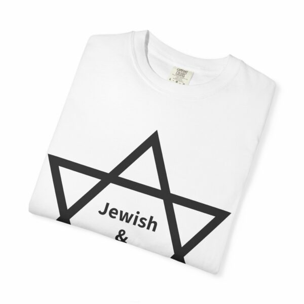 jewish & proud star of david white t shirt – israel pride tee