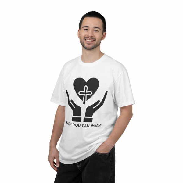 faith you can wear graphic tee | christian cross heart design