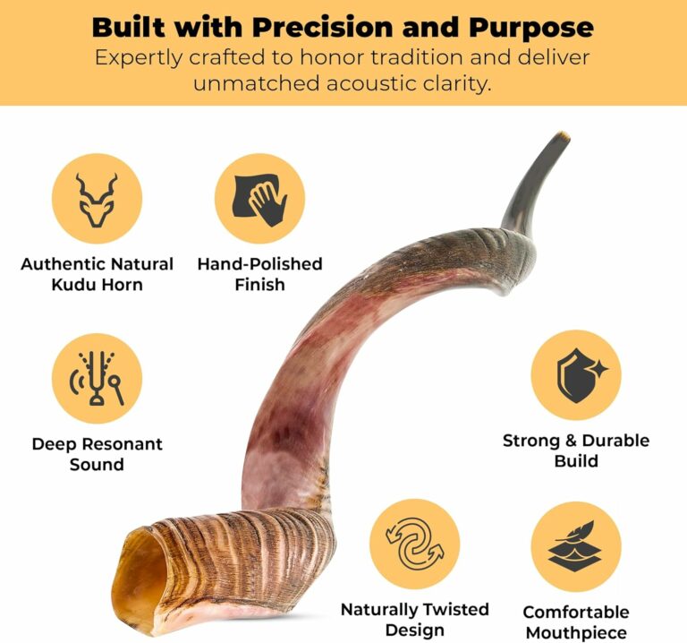 Premium Kosher Kudu Shofar – By Size