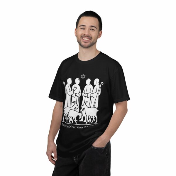 tradition never goes out of style black t shirt – garment dyed crew tee