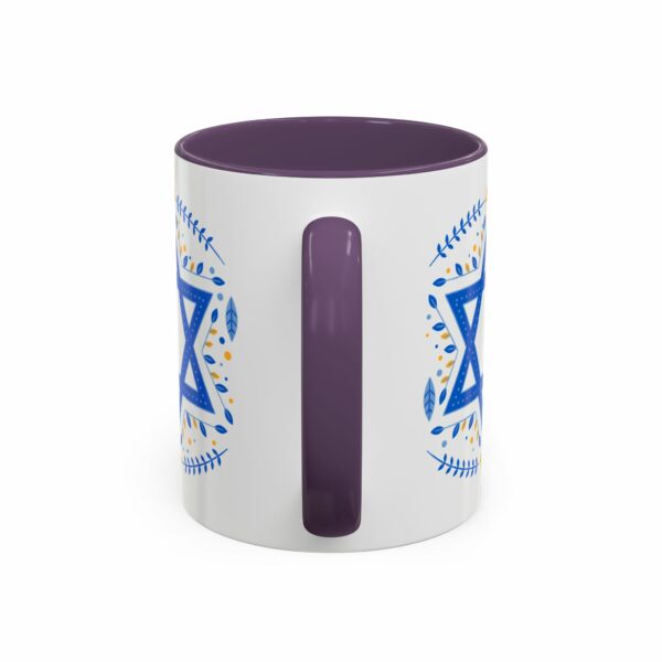 star of david personalized hanukkah mug | accent coffee mug star of david personalized hanukkah mug | accent coffee mug