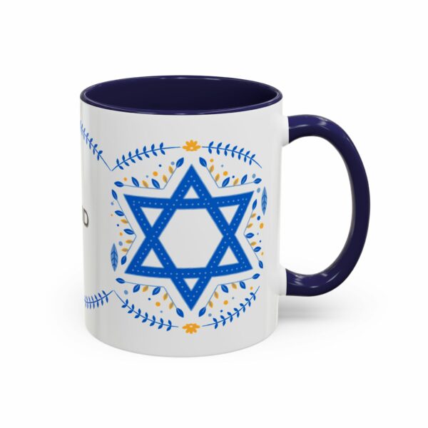 star of david personalized hanukkah mug | accent coffee mug star of david personalized hanukkah mug | accent coffee mug