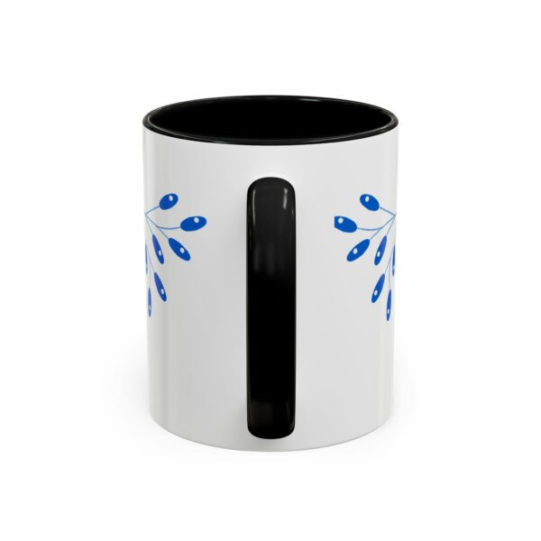 solomon hanukkah coffee mug | blue & gold dreidel and star design