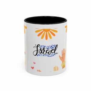 hope israel love accent mug | faith, unity & heart design coffee mug
