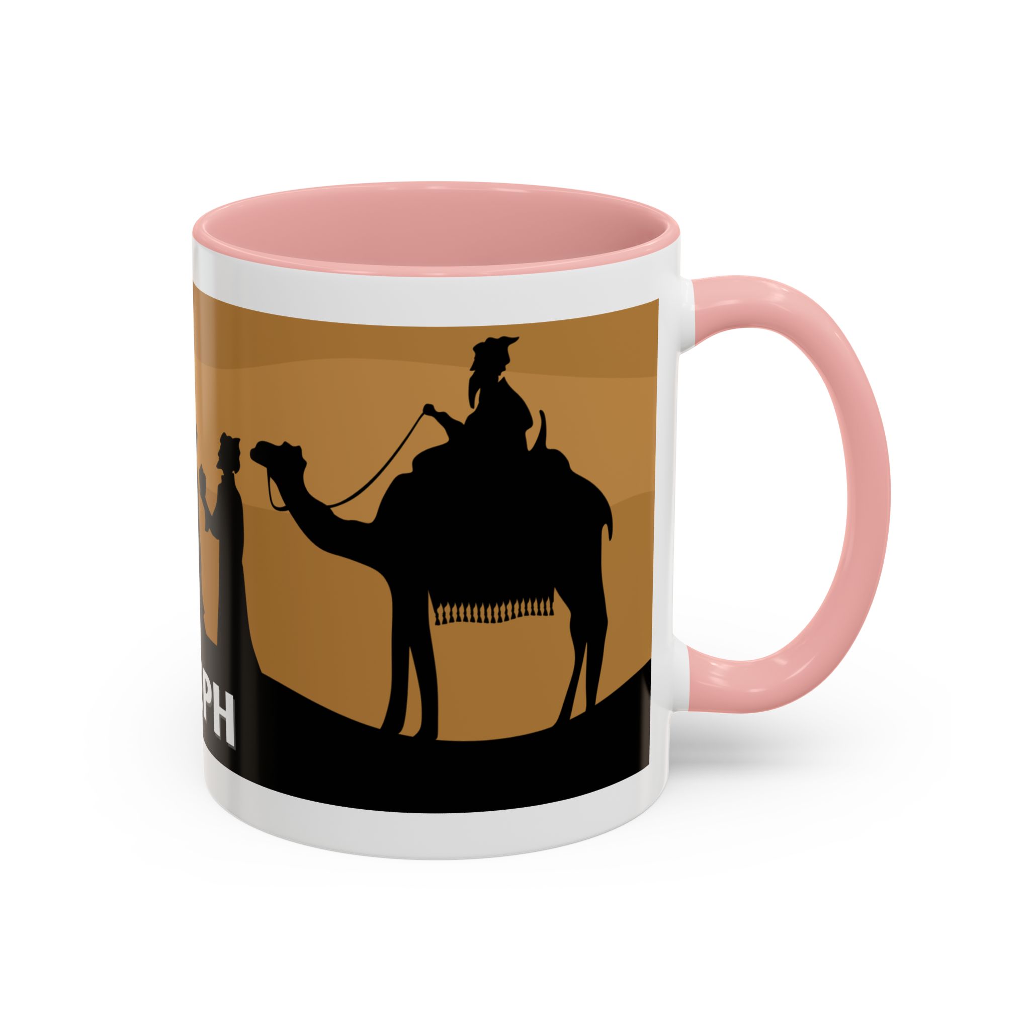 joseph nativity accent coffee mug | silhouette design joseph nativity accent coffee mug | silhouette design