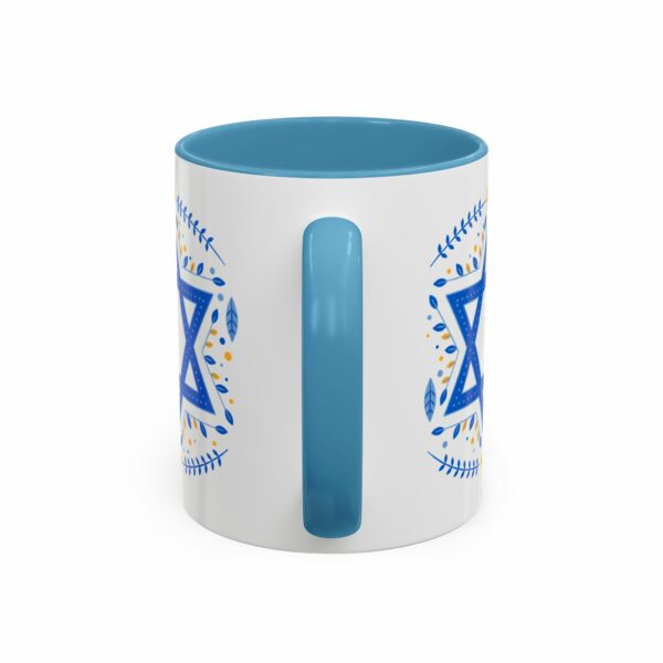 star of david personalized hanukkah mug | accent coffee mug star of david personalized hanukkah mug | accent coffee mug