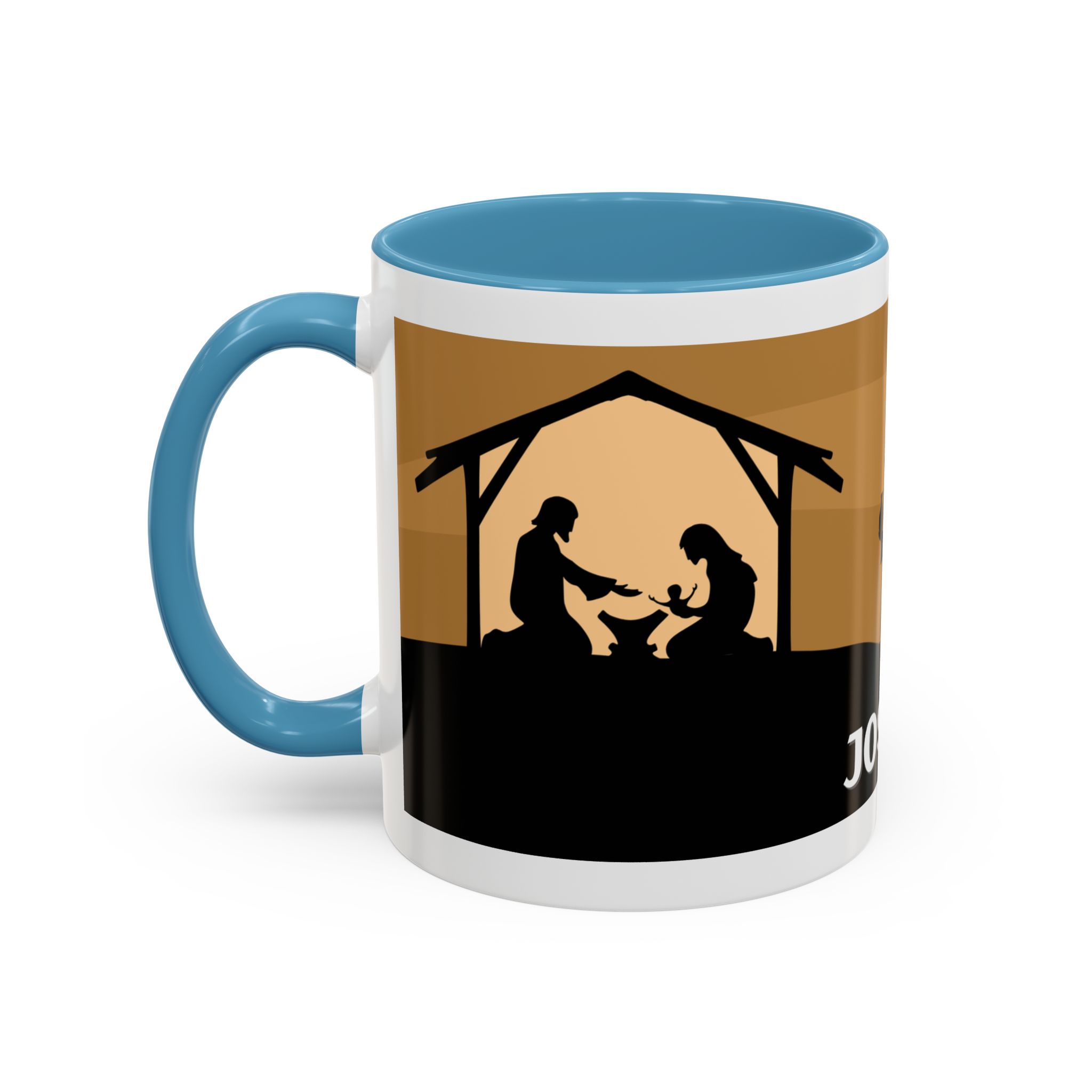 joseph nativity accent coffee mug | silhouette design joseph nativity accent coffee mug | silhouette design