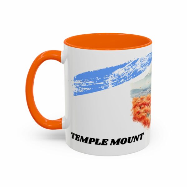 temple mount pagoda mug | japanese autumn scenic coffee mug