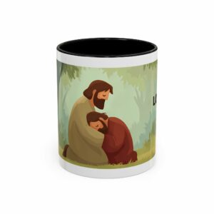lord "i need you" accent coffee mug | christian comfort bible verse mug