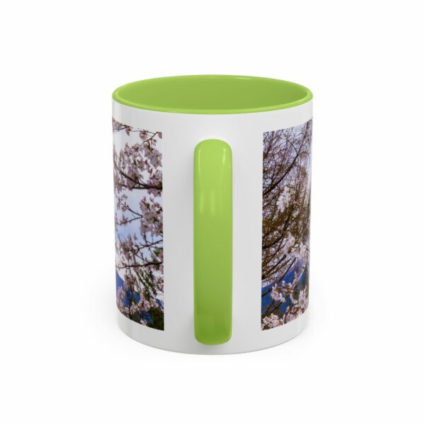 mount of olives scenic cherry blossom accent coffee mug