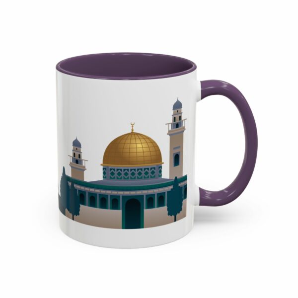 jerusalem accent mug – dome of the rock & camel skyline design