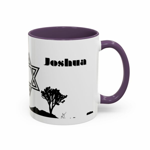 joshua star of david personalized coffee mug | jewish name accent mug joshua star of david personalized coffee mug | jewish name accent mug