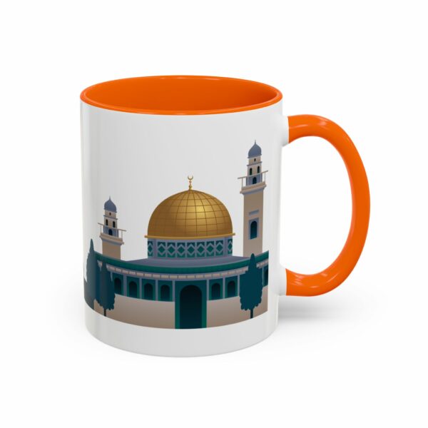 jerusalem accent mug – dome of the rock & camel skyline design