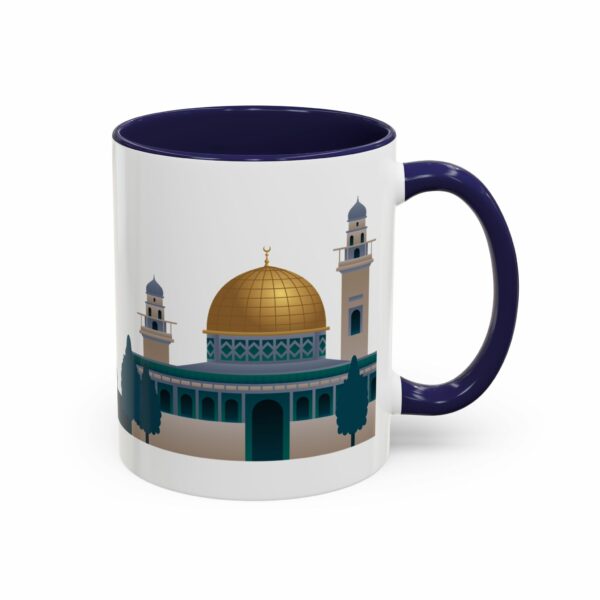 jerusalem accent mug – dome of the rock & camel skyline design