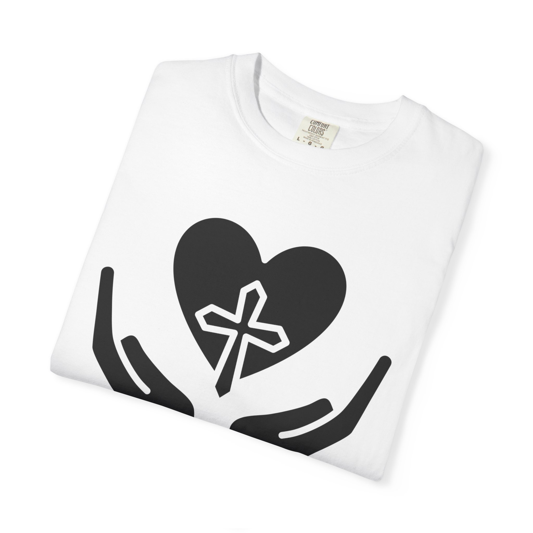 faith you can wear graphic tee | christian cross heart design faith you can wear graphic tee | christian cross heart design