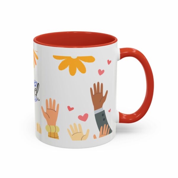 hope israel love accent mug | faith, unity & heart design coffee mug hope israel love accent mug | faith, unity & heart design coffee mug
