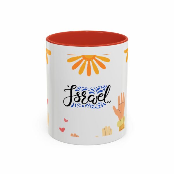 hope israel love accent mug | faith, unity & heart design coffee mug hope israel love accent mug | faith, unity & heart design coffee mug