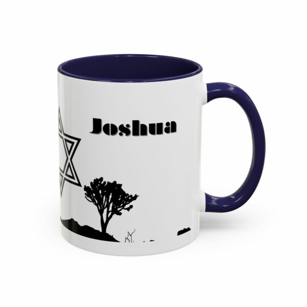 joshua star of david personalized coffee mug | jewish name accent mug joshua star of david personalized coffee mug | jewish name accent mug