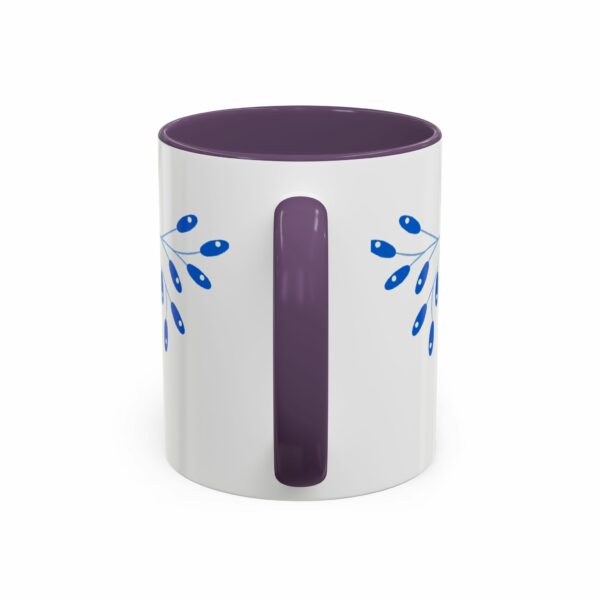 solomon hanukkah coffee mug | blue & gold dreidel and star design