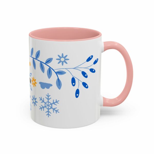 solomon hanukkah coffee mug | blue & gold dreidel and star design