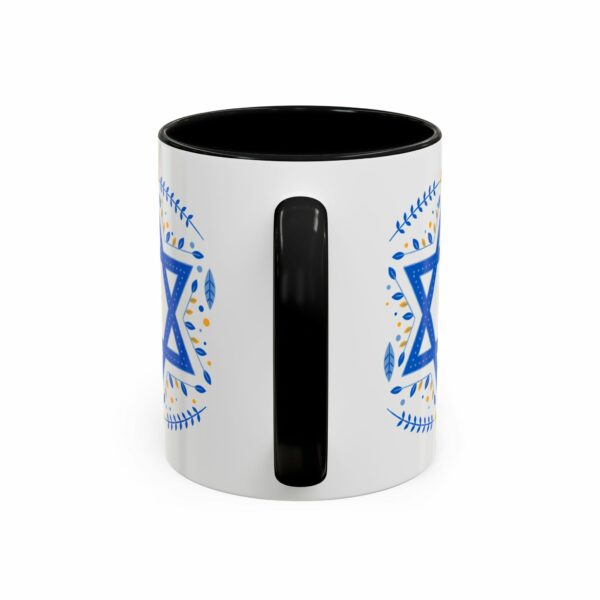 star of david personalized hanukkah mug | accent coffee mug star of david personalized hanukkah mug | accent coffee mug