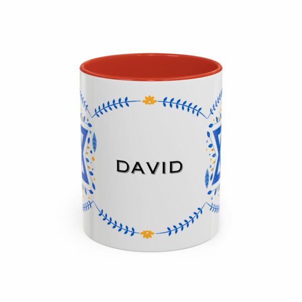 star of david personalized hanukkah mug | accent coffee mug star of david personalized hanukkah mug | accent coffee mug