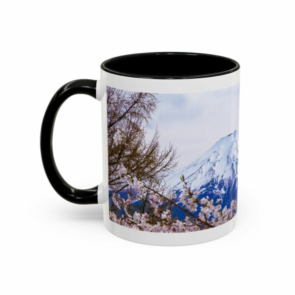 mount of olives scenic cherry blossom accent coffee mug