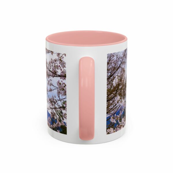mount of olives scenic cherry blossom accent coffee mug