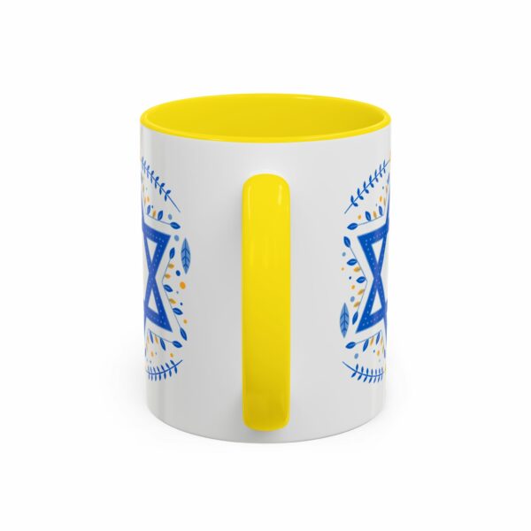 star of david personalized hanukkah mug | accent coffee mug star of david personalized hanukkah mug | accent coffee mug
