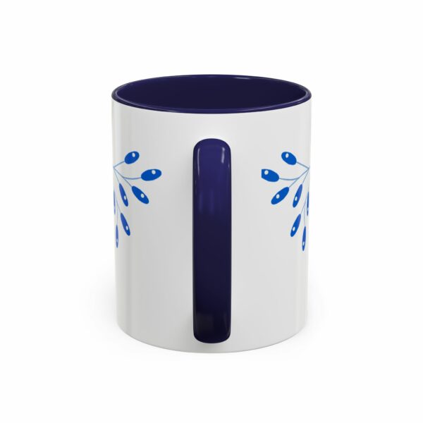 solomon hanukkah coffee mug | blue & gold dreidel and star design