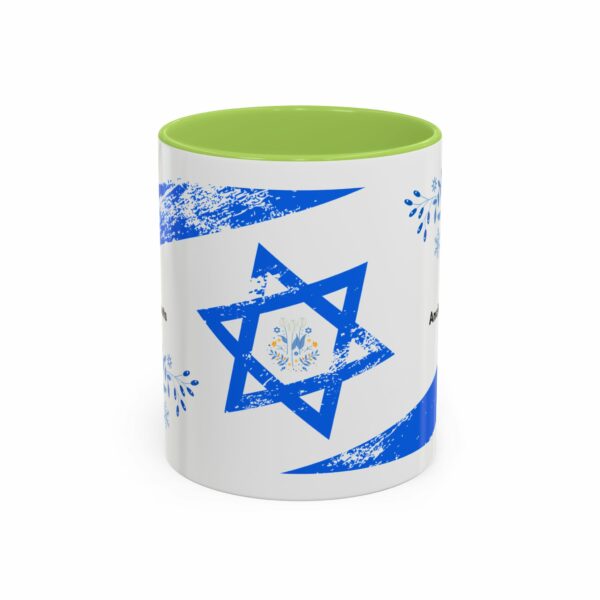 ancient roots hanukkah coffee mug | blue star of david accent mug ancient roots hanukkah coffee mug | blue star of david accent mug