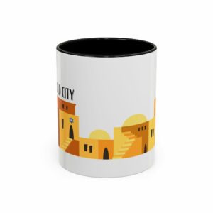 old city vintage jerusalem coffee mug | skyline accent mug
