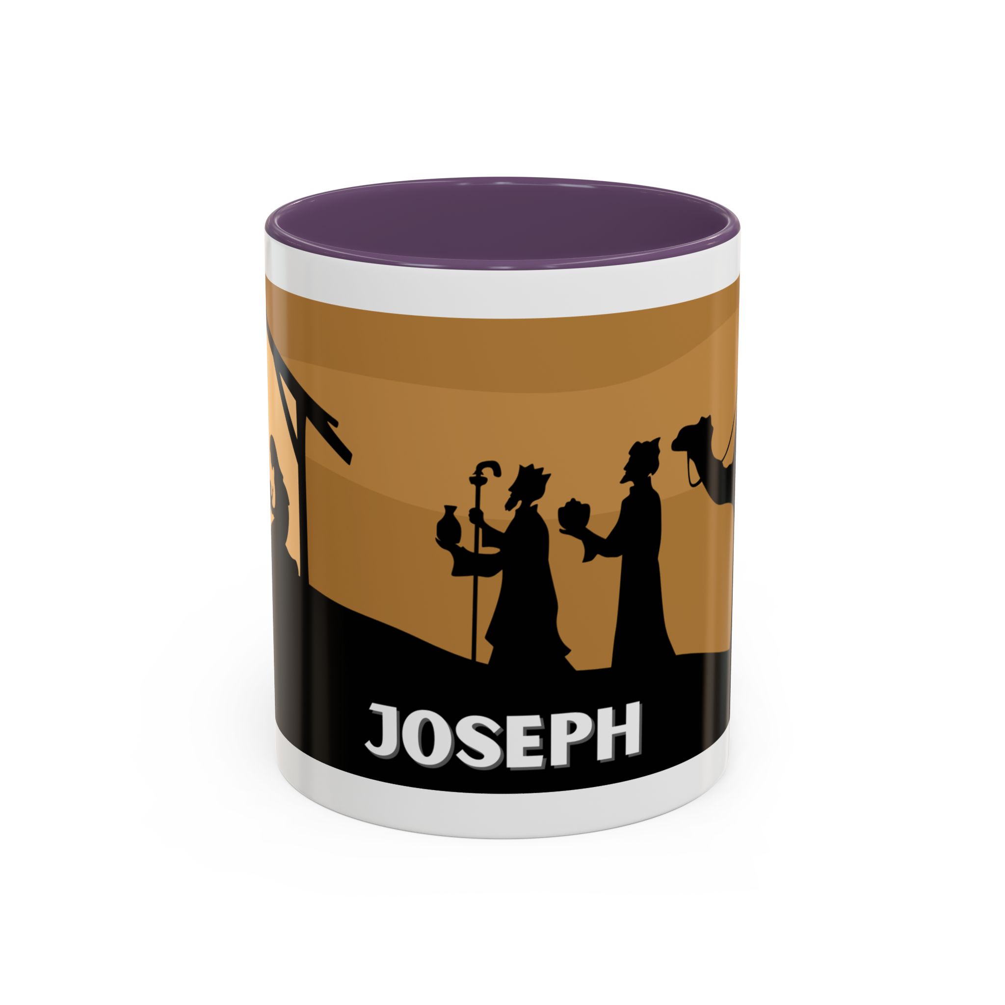 joseph nativity accent coffee mug | silhouette design joseph nativity accent coffee mug | silhouette design