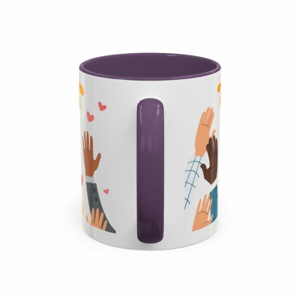 hope israel love accent mug | faith, unity & heart design coffee mug hope israel love accent mug | faith, unity & heart design coffee mug