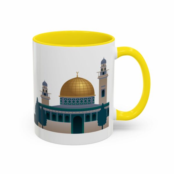 jerusalem accent mug – dome of the rock & camel skyline design
