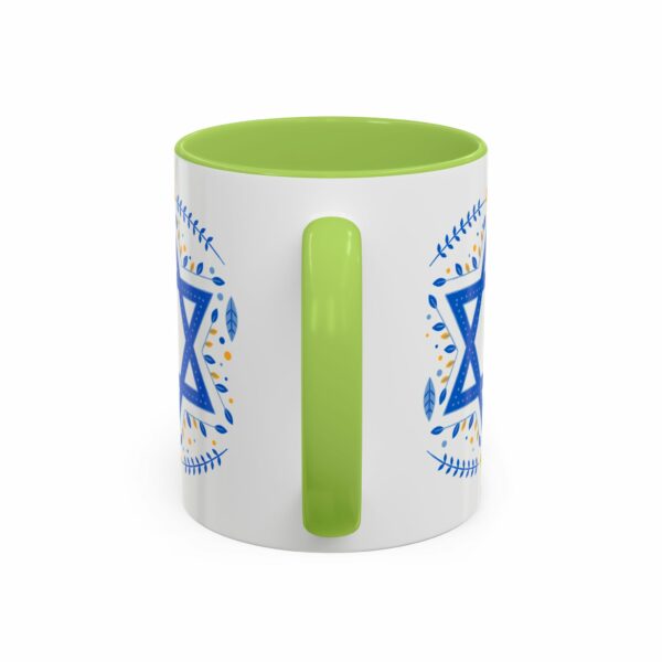 star of david personalized hanukkah mug | accent coffee mug star of david personalized hanukkah mug | accent coffee mug