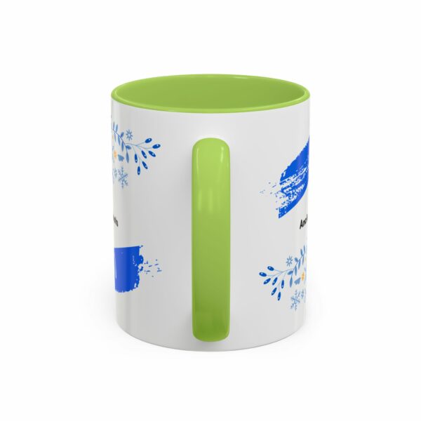ancient roots hanukkah coffee mug | blue star of david accent mug ancient roots hanukkah coffee mug | blue star of david accent mug
