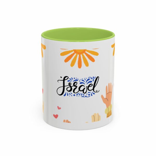 hope israel love accent mug | faith, unity & heart design coffee mug hope israel love accent mug | faith, unity & heart design coffee mug