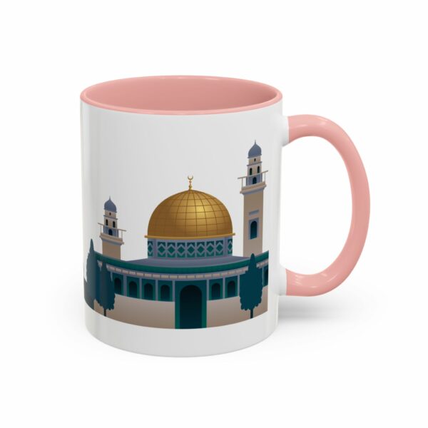 jerusalem accent mug – dome of the rock & camel skyline design
