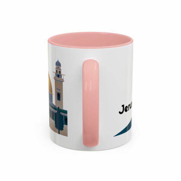 jerusalem accent mug – dome of the rock & camel skyline design