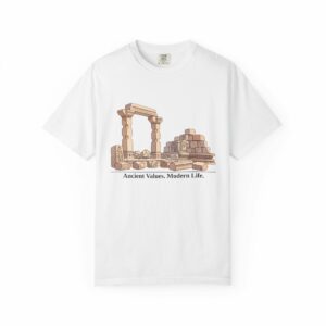 ancient values, modern life tee | ancient ruins graphic t shirt