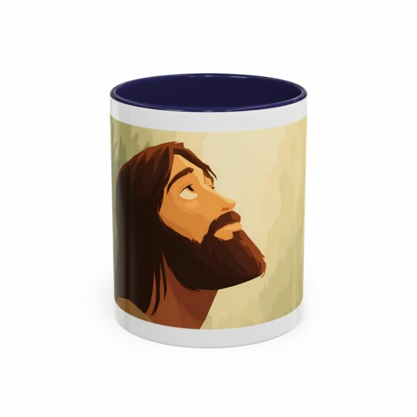 grace in faith coffee mug | jesus portrait christian accent mug