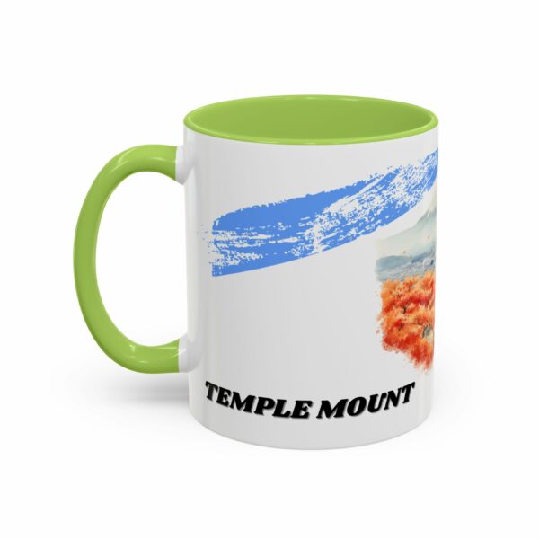 temple mount pagoda mug | japanese autumn scenic coffee mug