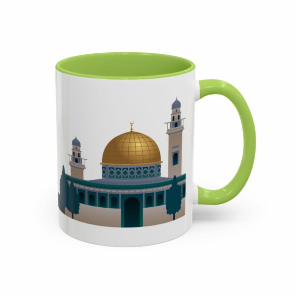 jerusalem accent mug – dome of the rock & camel skyline design