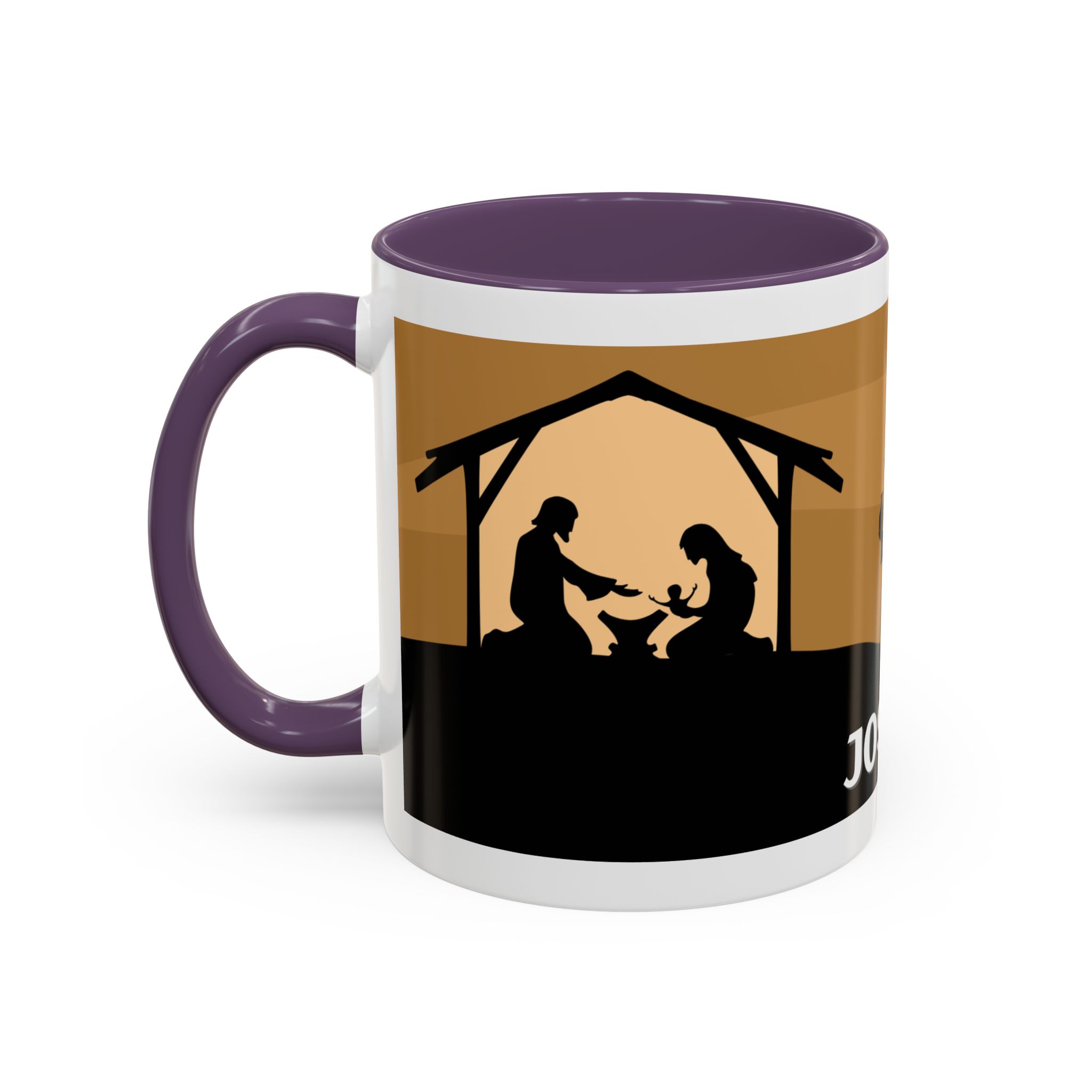 joseph nativity accent coffee mug | silhouette design joseph nativity accent coffee mug | silhouette design